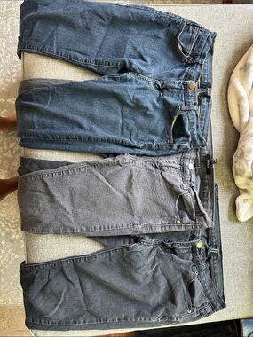 Denim & Washed Black Jeans Trio